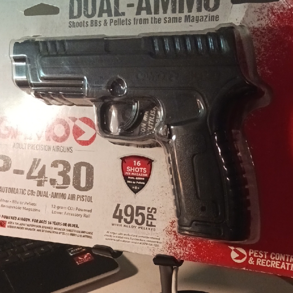 Dual Ammo Air Pistol - Black